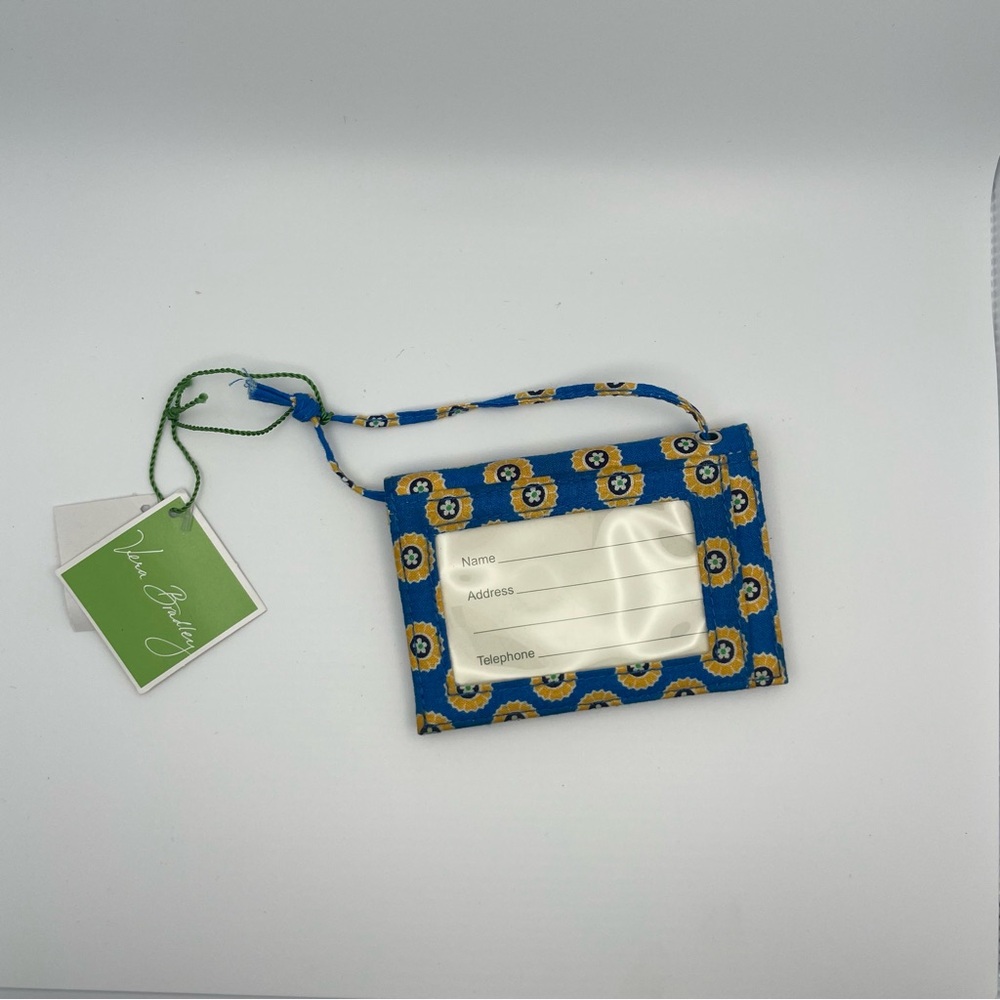 NWT Vera Bradley Luggage Tag Rivera Blue New
